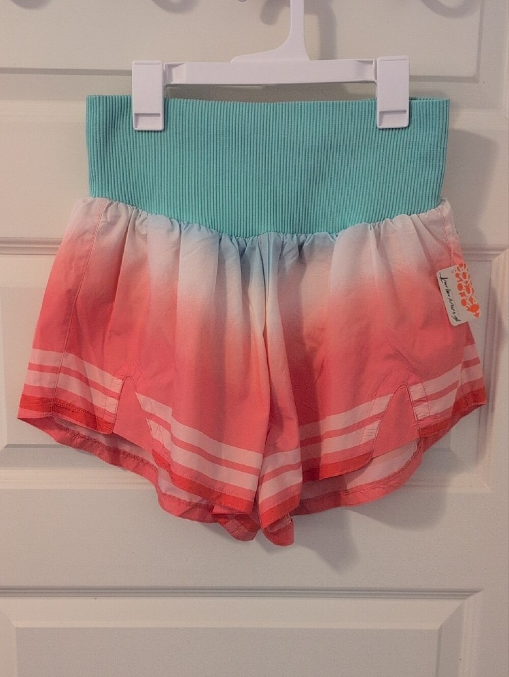 FP MOVEMENT by Free People Carpe Diem Shorts Ombre Orange and Blue Size Large - Picture 6 of 17